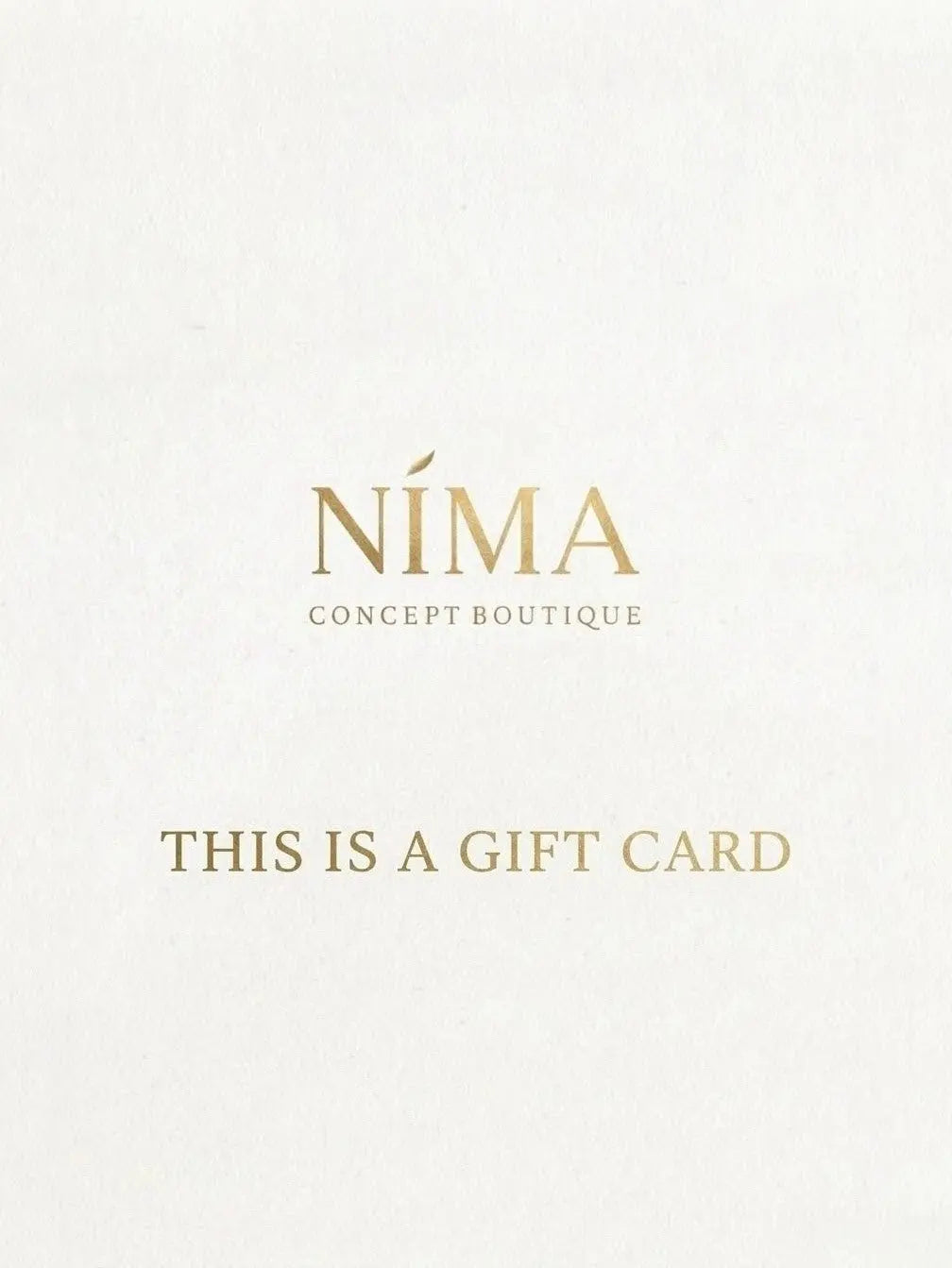 a Gift Card NIMAconcept