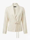 Azure Linen Jacket NIMAconcept