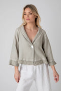 Linen Cropped Shirt NIMAconcept