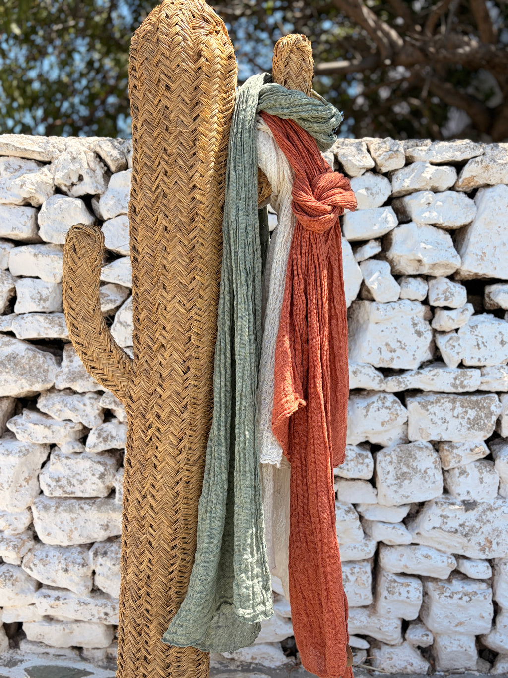 Knitted Linen Scarf