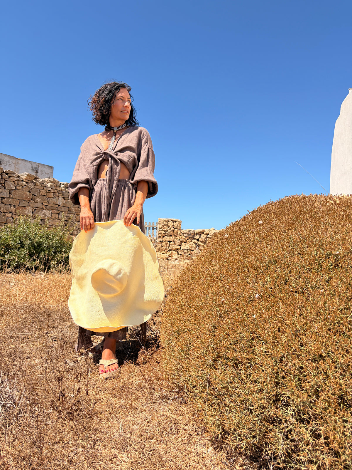 Gaia Linen Top