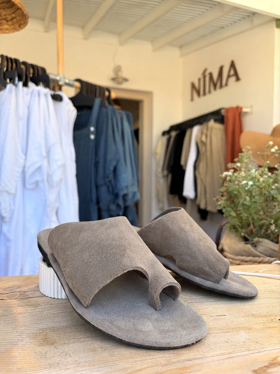 Anasa Suede Sandals
