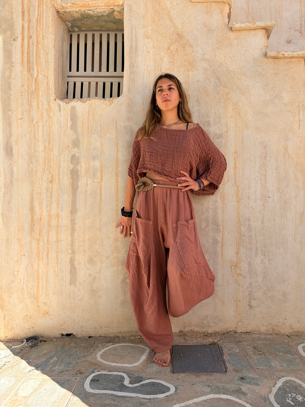 Anna Linen Gaze Top