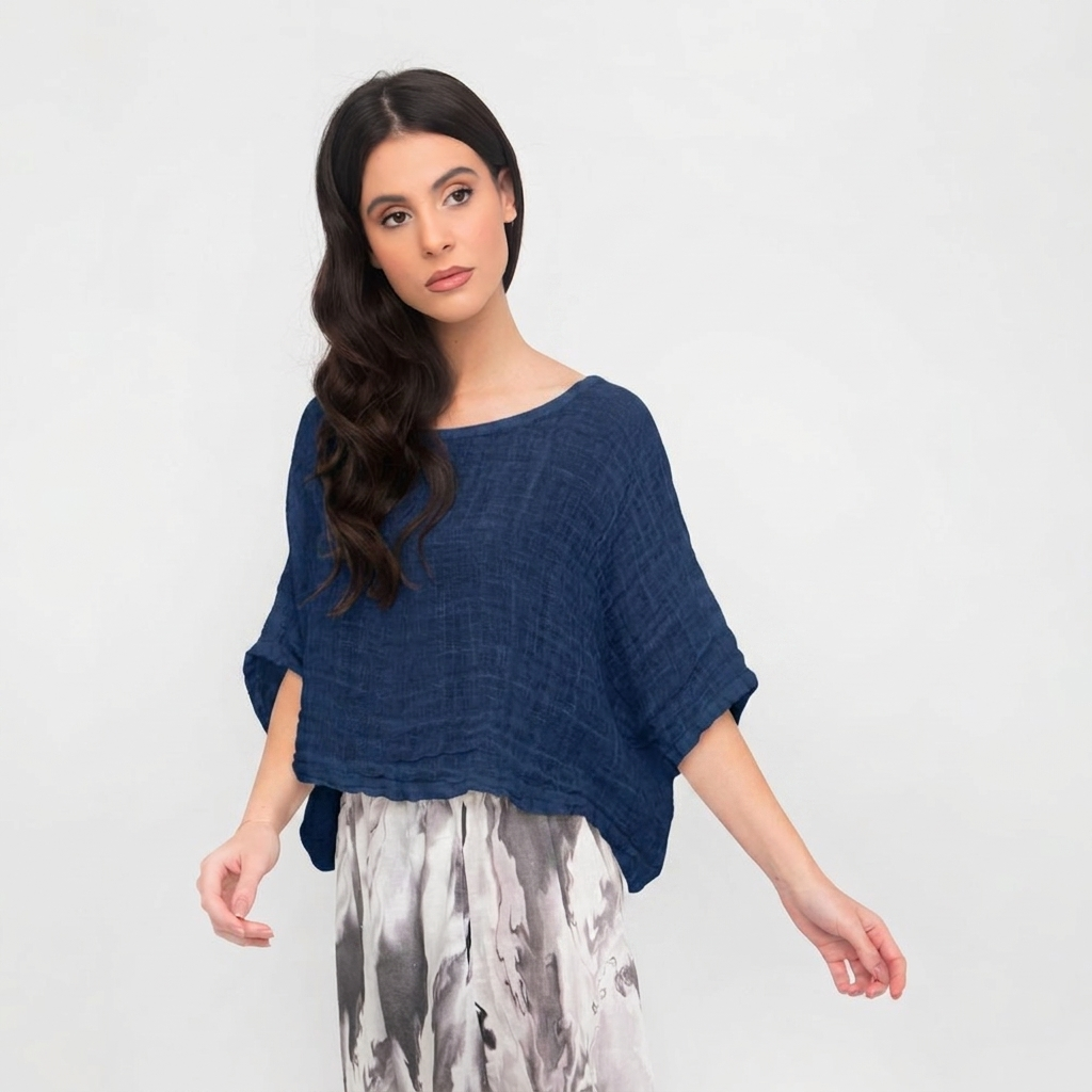 Anna Linen Gaze Top NIMAconcept