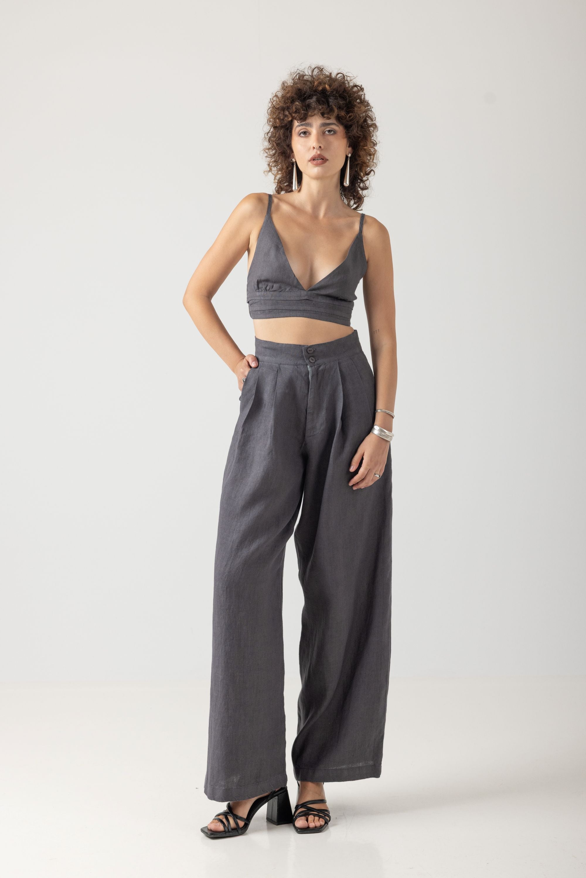 Cecilia Linen Top