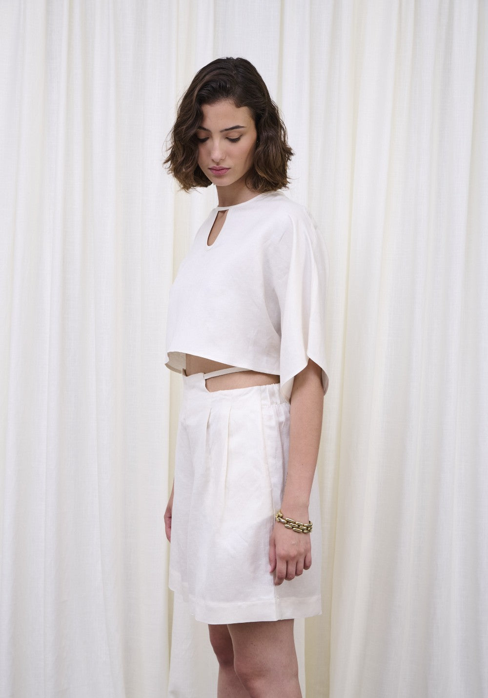 Pearl Linen Shorts