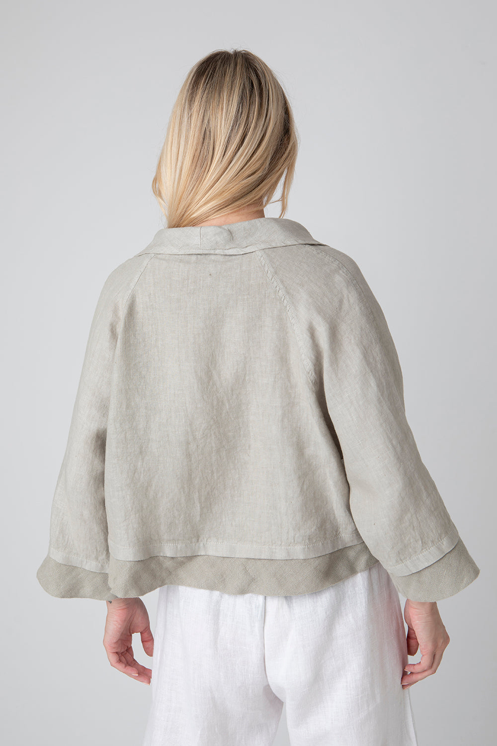 Linen Cropped Shirt NIMAconcept
