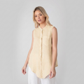 Sleeveless Linen Shirt NIMAconcept